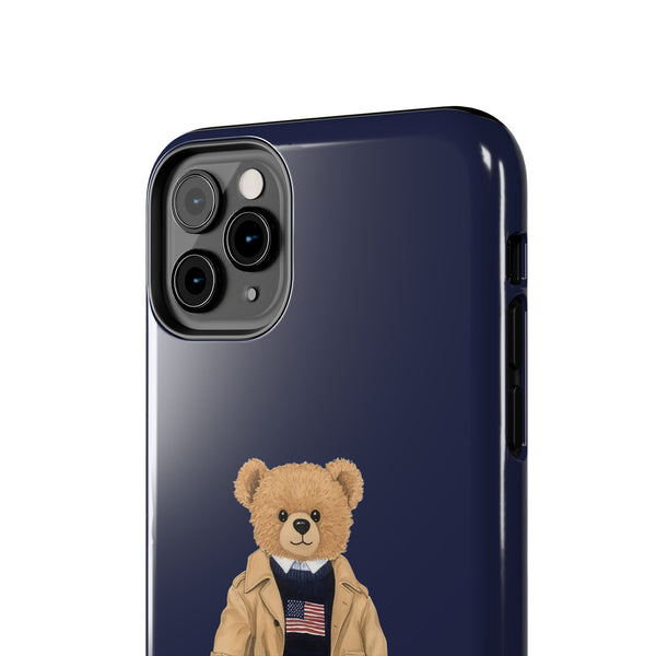 Stylish Teddy Bear Tough Phone Case - Perfect for Trendsetters