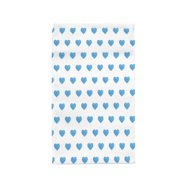 Preppy Insulated Stay Cool Lunch Bag - Watercolor Blue Hearts - Water Resistant