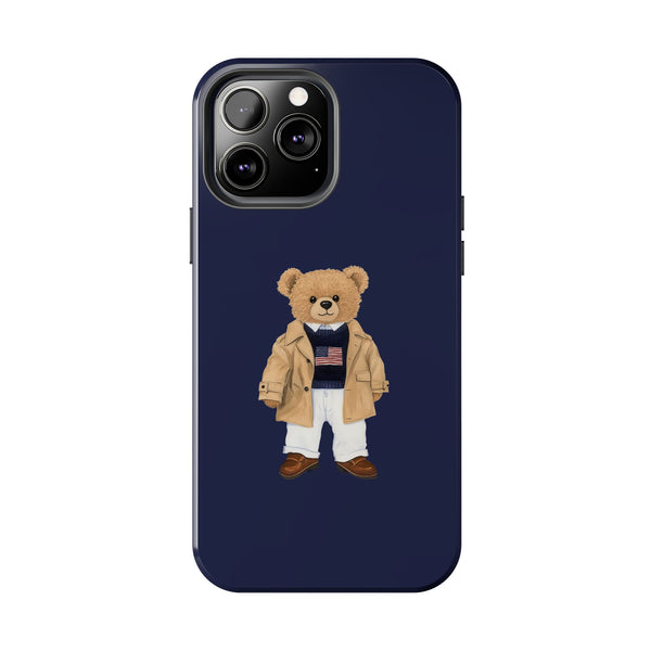 Stylish Teddy Bear Tough Phone Case - Perfect for Trendsetters