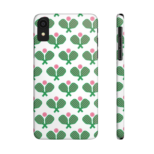 Pickle Ball Pickleball Lover Phone Case, Samsung,  iPhone Case Slim and Sleek, Preppy and Classic, Impact Resistant Shell