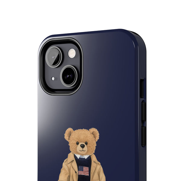 Stylish Teddy Bear Tough Phone Case - Perfect for Trendsetters
