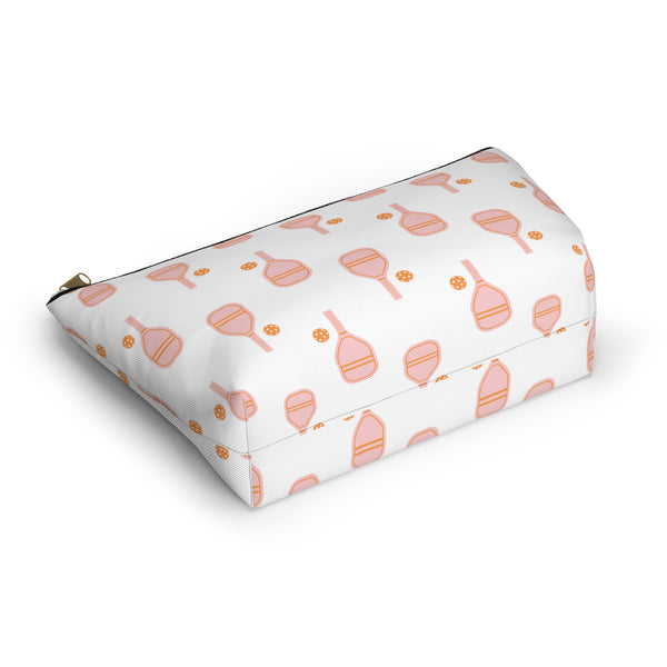 Pickleball Pattern - Accessory Pouch Zip Closure Available in Two Sizes