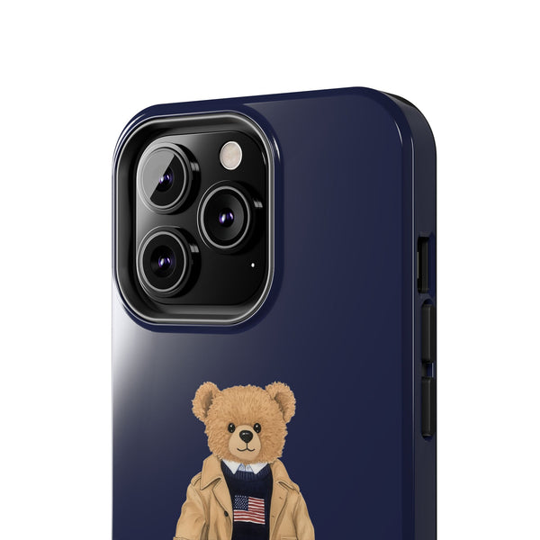 Stylish Teddy Bear Tough Phone Case - Perfect for Trendsetters