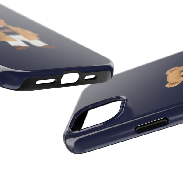 Phone Case - Preppy Bear Flag Sweater Navy