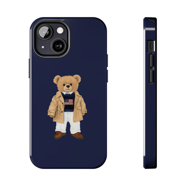 Stylish Teddy Bear Tough Phone Case - Perfect for Trendsetters