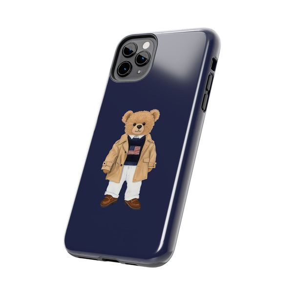 Stylish Teddy Bear Tough Phone Case - Perfect for Trendsetters