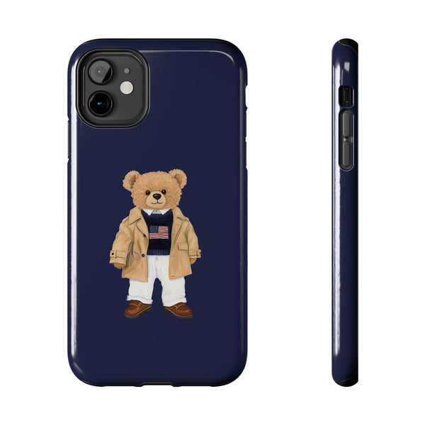 Stylish Teddy Bear Tough Phone Case - Perfect for Trendsetters