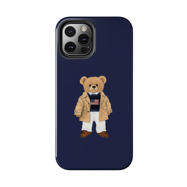 Stylish Teddy Bear Tough Phone Case - Perfect for Trendsetters