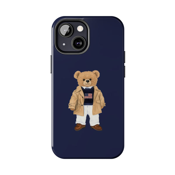 Stylish Teddy Bear Tough Phone Case - Perfect for Trendsetters