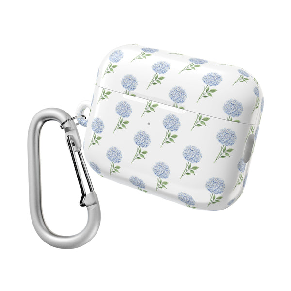 Blue Hydrangea Pattern AirPod Case, , Gift for Her, Cute Accessories, preppy Flower Pattern AirPods Cover, Grand Millennial blue and white