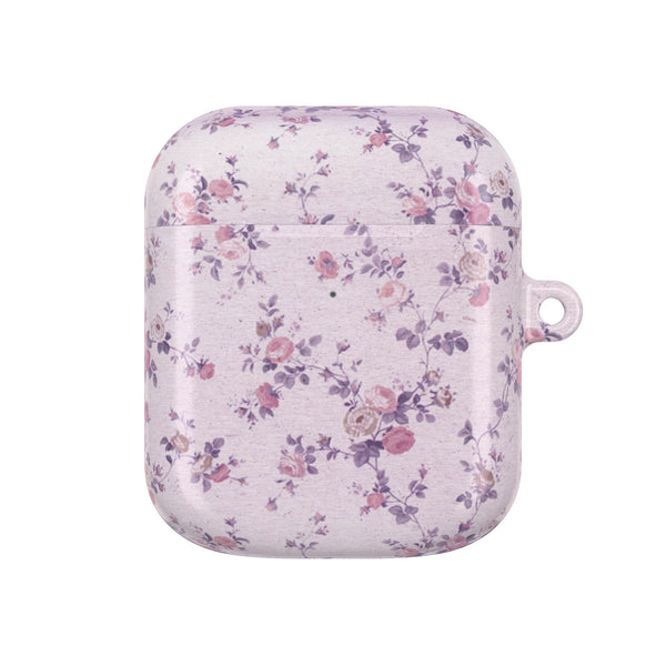 Preppy Purple Floral Pattern AirPod Case, , Gift for Her, Cute Accessories,  Lavender
