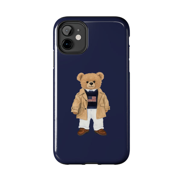 Stylish Teddy Bear Tough Phone Case - Perfect for Trendsetters