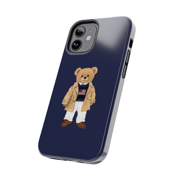 Stylish Teddy Bear Tough Phone Case - Perfect for Trendsetters