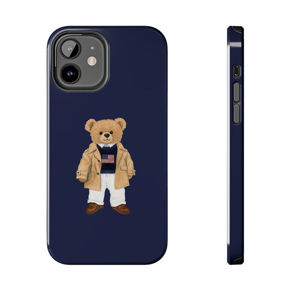 Stylish Teddy Bear Tough Phone Case - Perfect for Trendsetters