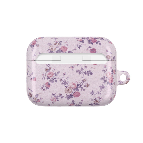 Preppy Purple Floral Pattern AirPod Case, , Gift for Her, Cute Accessories,  Lavender