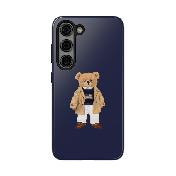 Stylish Teddy Bear Tough Phone Case - Perfect for Trendsetters