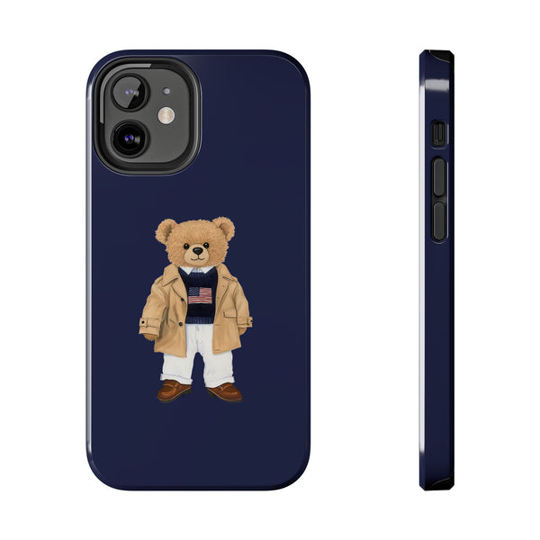 Stylish Teddy Bear Tough Phone Case - Perfect for Trendsetters