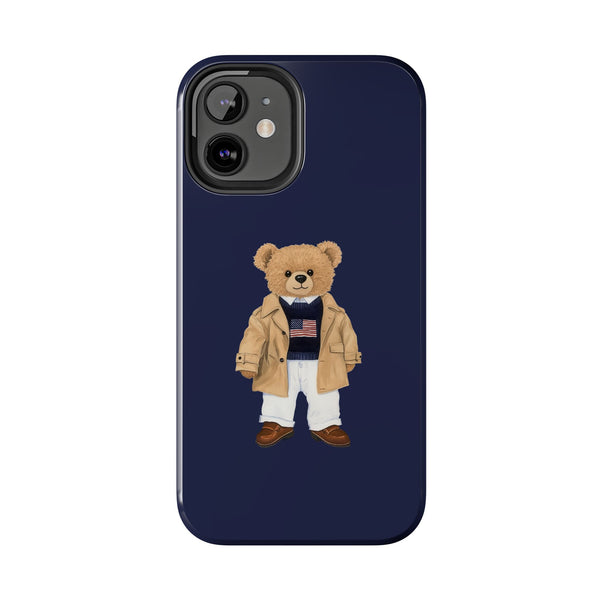Stylish Teddy Bear Tough Phone Case - Perfect for Trendsetters