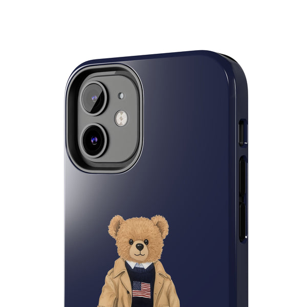 Stylish Teddy Bear Tough Phone Case - Perfect for Trendsetters