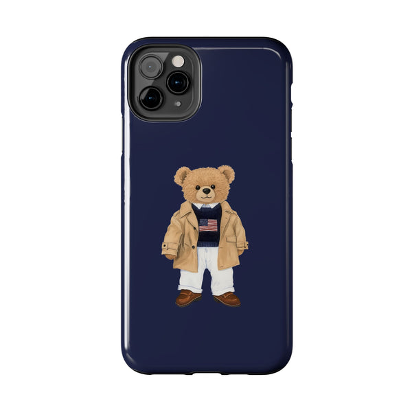 Stylish Teddy Bear Tough Phone Case - Perfect for Trendsetters