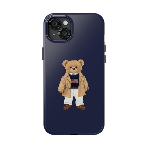 Stylish Teddy Bear Tough Phone Case - Perfect for Trendsetters