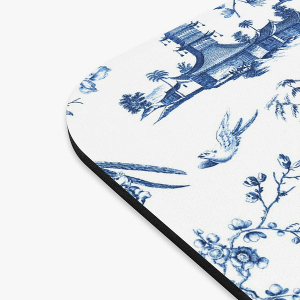 Mouse Pad Chinoiserie Blue and White Toile I Preppy Desk dorm room home office school supplies
