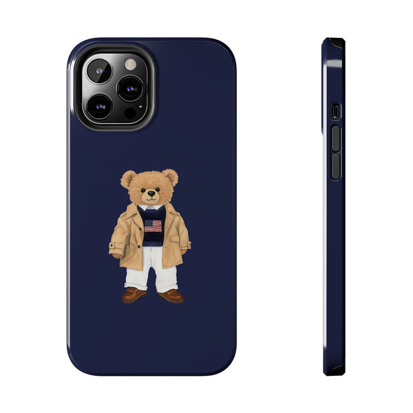 Stylish Teddy Bear Tough Phone Case - Perfect for Trendsetters