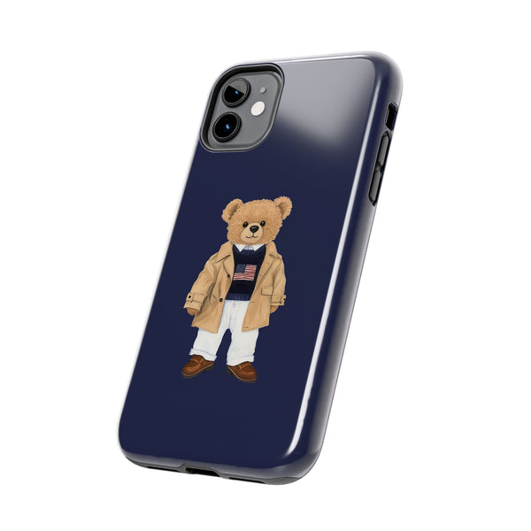 Stylish Teddy Bear Tough Phone Case - Perfect for Trendsetters