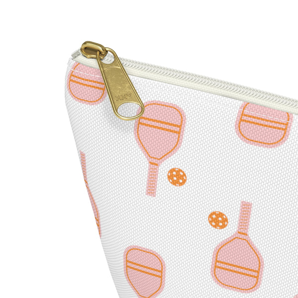 Pickleball Pattern - Accessory Pouch Zip Closure Available in Two Sizes