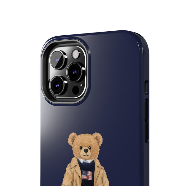 Stylish Teddy Bear Tough Phone Case - Perfect for Trendsetters