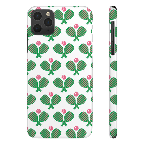 Pickle Ball Pickleball Lover Phone Case, Samsung,  iPhone Case Slim and Sleek, Preppy and Classic, Impact Resistant Shell