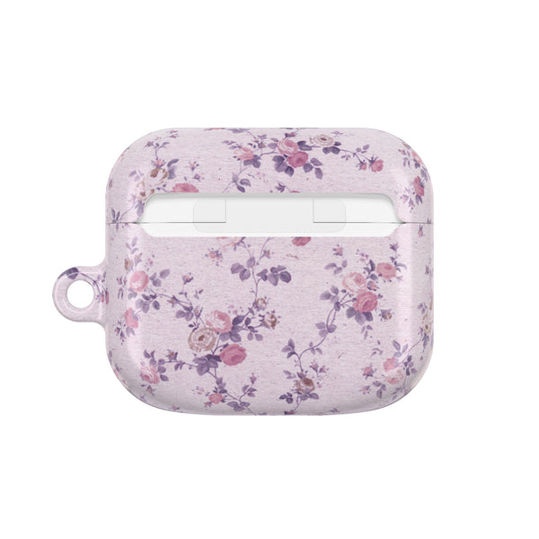 Preppy Purple Floral Pattern AirPod Case, , Gift for Her, Cute Accessories,  Lavender