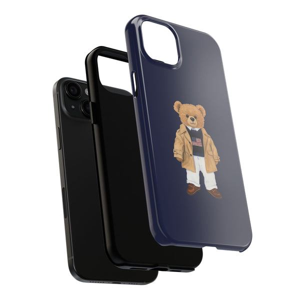 Stylish Teddy Bear Tough Phone Case - Perfect for Trendsetters