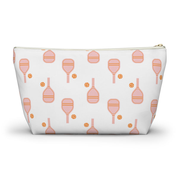 Pickleball Pattern - Accessory Pouch Zip Closure Available in Two Sizes