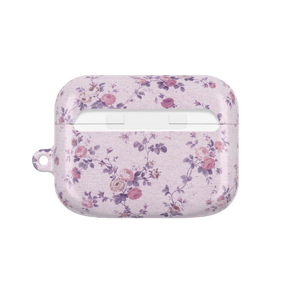 Preppy Purple Floral Pattern AirPod Case, , Gift for Her, Cute Accessories,  Lavender