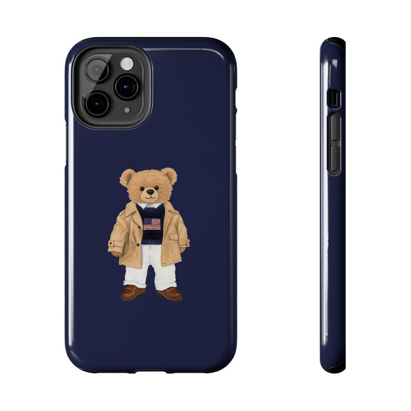 Stylish Teddy Bear Tough Phone Case - Perfect for Trendsetters
