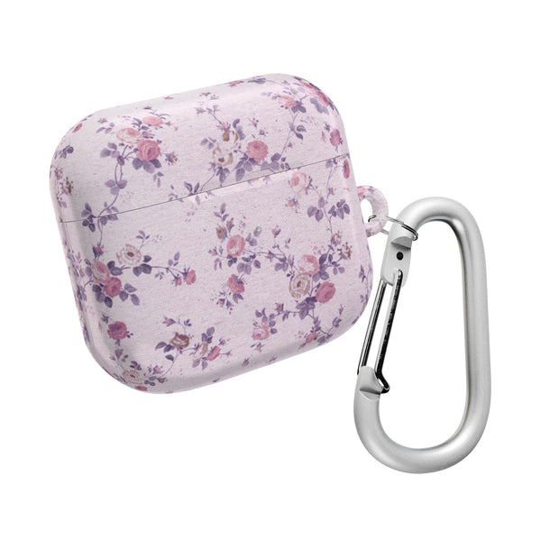 Preppy Purple Floral Pattern AirPod Case, , Gift for Her, Cute Accessories,  Lavender