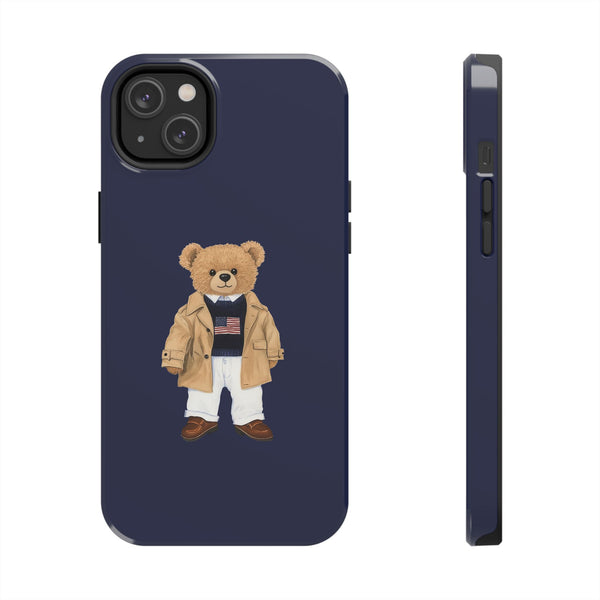 Stylish Teddy Bear Tough Phone Case - Perfect for Trendsetters