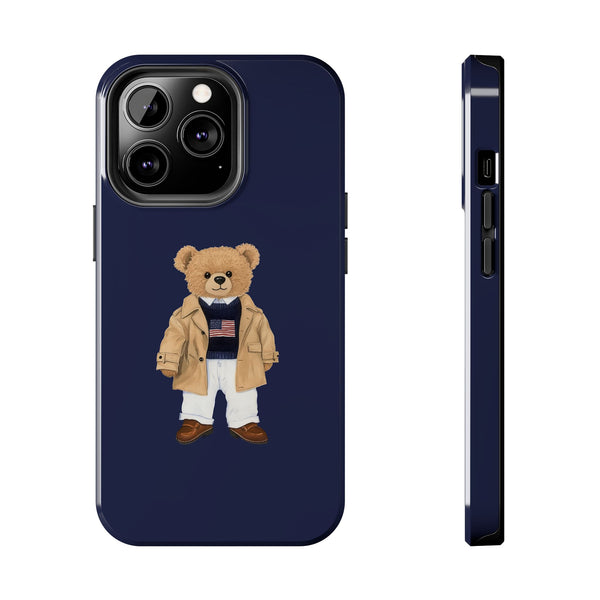 Stylish Teddy Bear Tough Phone Case - Perfect for Trendsetters