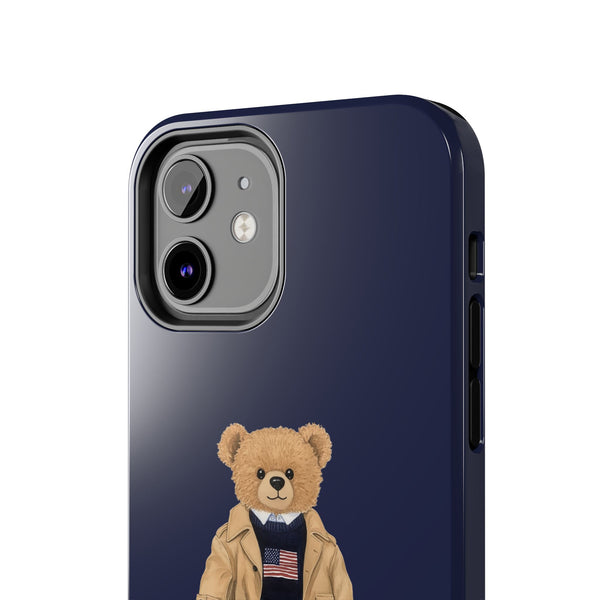 Stylish Teddy Bear Tough Phone Case - Perfect for Trendsetters