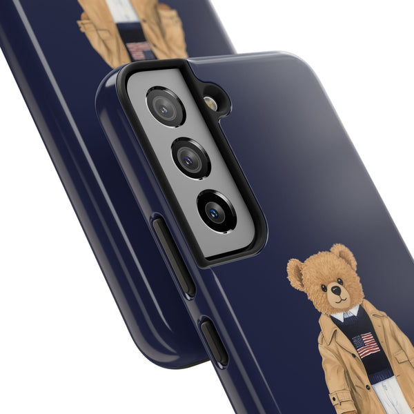 Stylish Teddy Bear Tough Phone Case - Perfect for Trendsetters