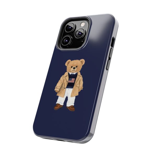 Stylish Teddy Bear Tough Phone Case - Perfect for Trendsetters