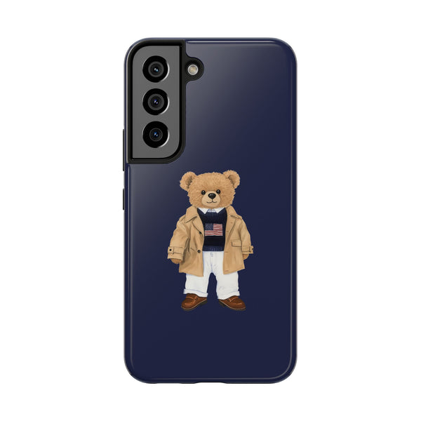 Stylish Teddy Bear Tough Phone Case - Perfect for Trendsetters