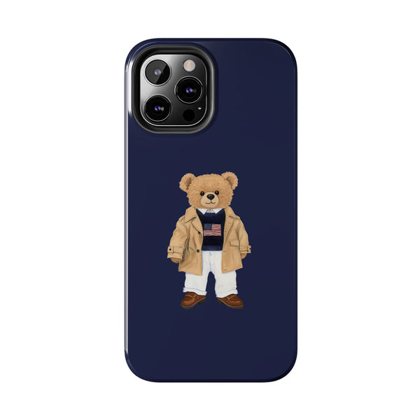 Stylish Teddy Bear Tough Phone Case - Perfect for Trendsetters