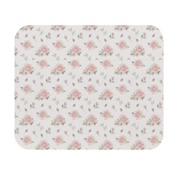 Mouse Pad Preppy Preppy Pink Floral, Romantic Roses