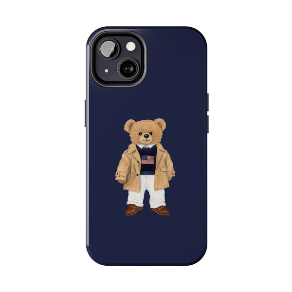Stylish Teddy Bear Tough Phone Case - Perfect for Trendsetters