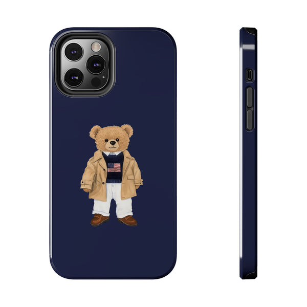 Stylish Teddy Bear Tough Phone Case - Perfect for Trendsetters