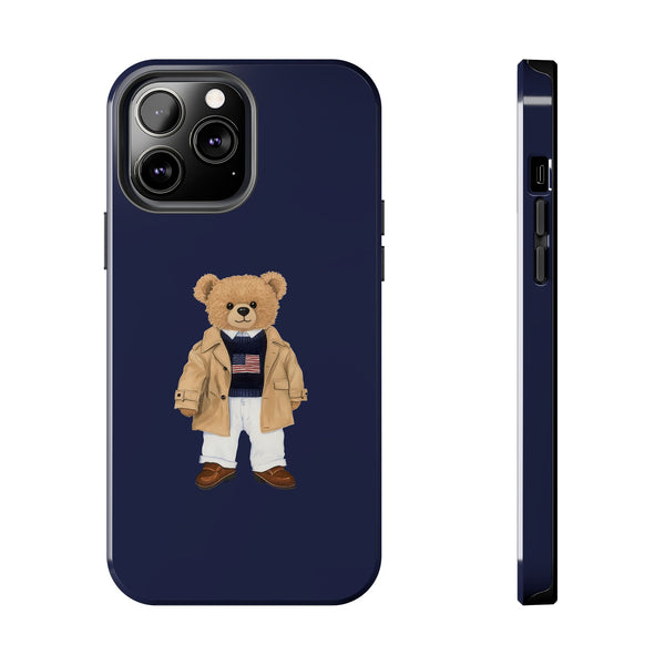 Stylish Teddy Bear Tough Phone Case - Perfect for Trendsetters