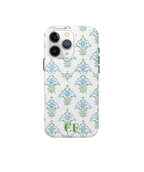 Phone Case - Blue + Green Block Print
