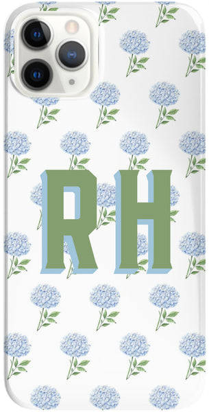 Phone Case - Blue Hydrangea Print